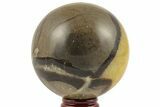 Polished Septarian Sphere - Madagascar #203641-1